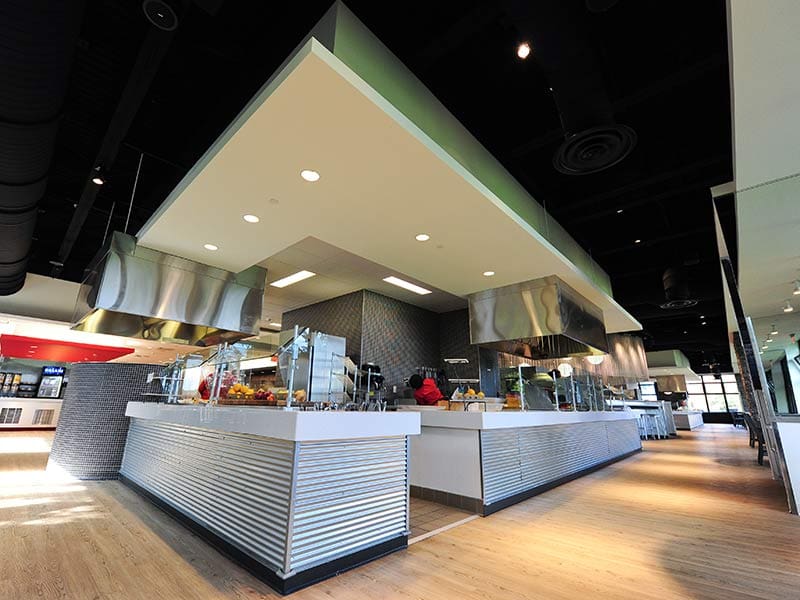 Electrical work for a food court by Schuler-Haas Electric Corp