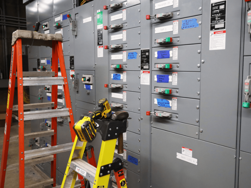 Electrical paneling installed by Schuler-Haas Electric Corp